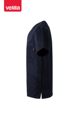 VELILLA - Maglia Uomo Stretch con Scollo a V e Spacchi Laterali