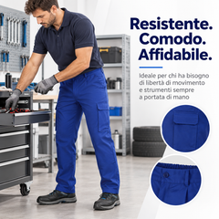Pantalone Multitasca a tessuto misto CASTER VALENTO