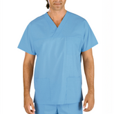 Casacca Unisex con collo a V Isacco 100% cotone