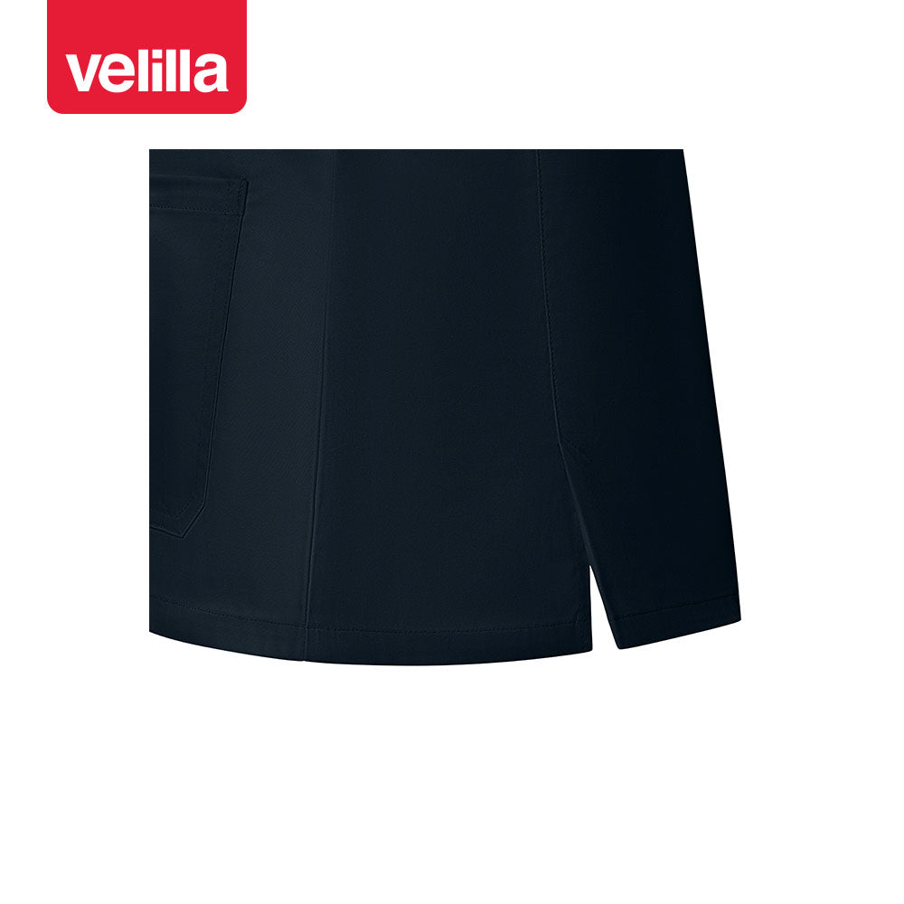 VELILLA - Maglia Donna Stretch con Scollo a V e Spacchi Laterali