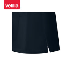 VELILLA - Maglia Donna Stretch con Scollo a V e Spacchi Laterali