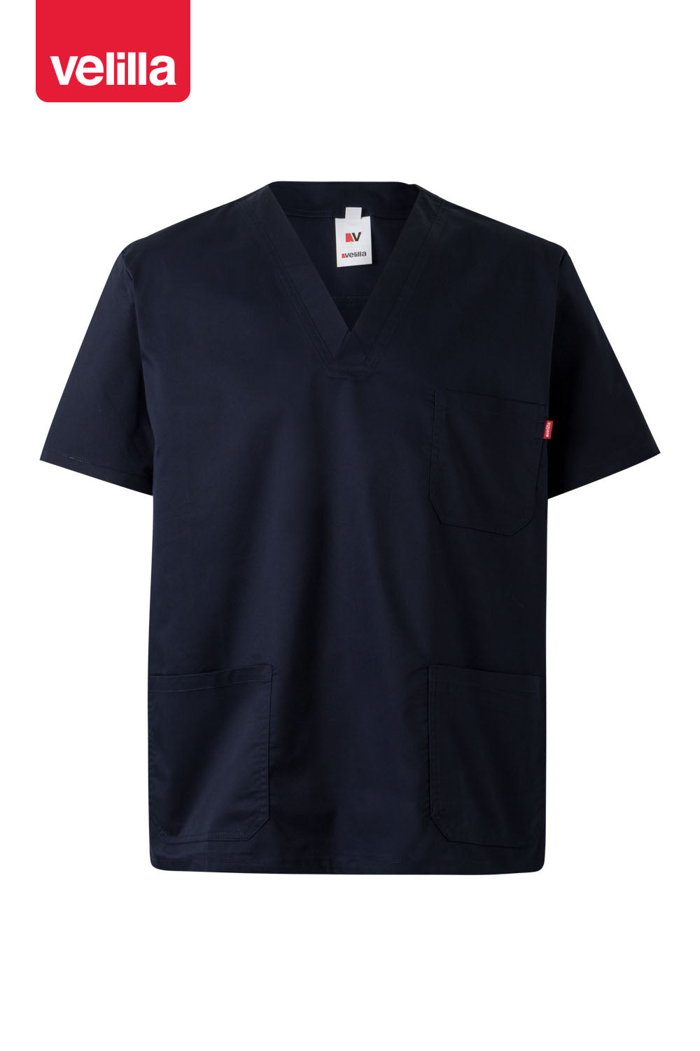 VELILLA - Maglia Uomo Stretch con Scollo a V e Spacchi Laterali