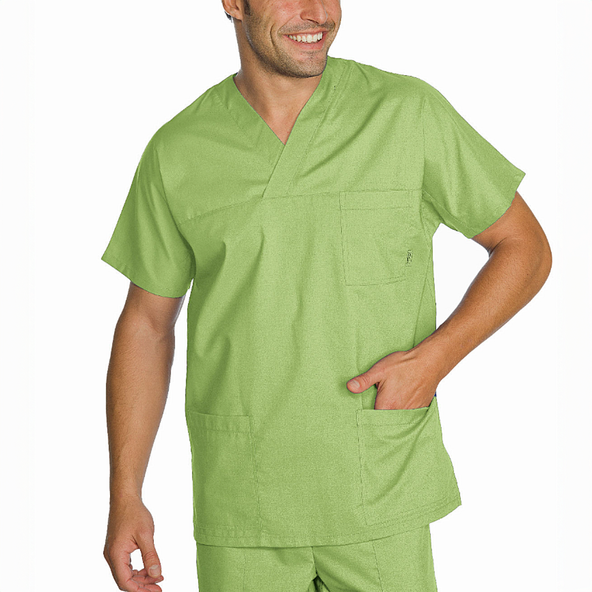 Casacca Unisex con scollo a V Valento a Tessuto Misto