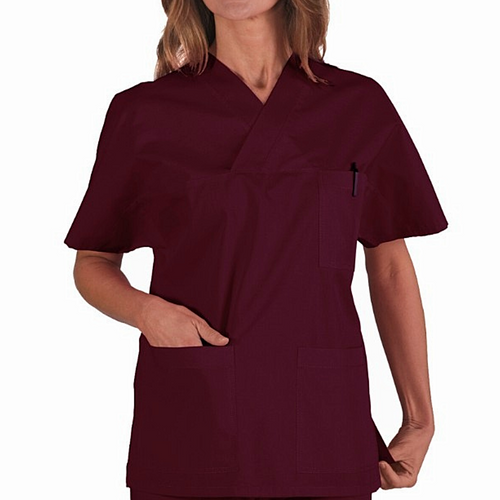 Casacca Unisex con collo a V Isacco a Tessuto Misto
