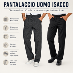 Pantalaccio Uomo Isacco a Tessuto Misto