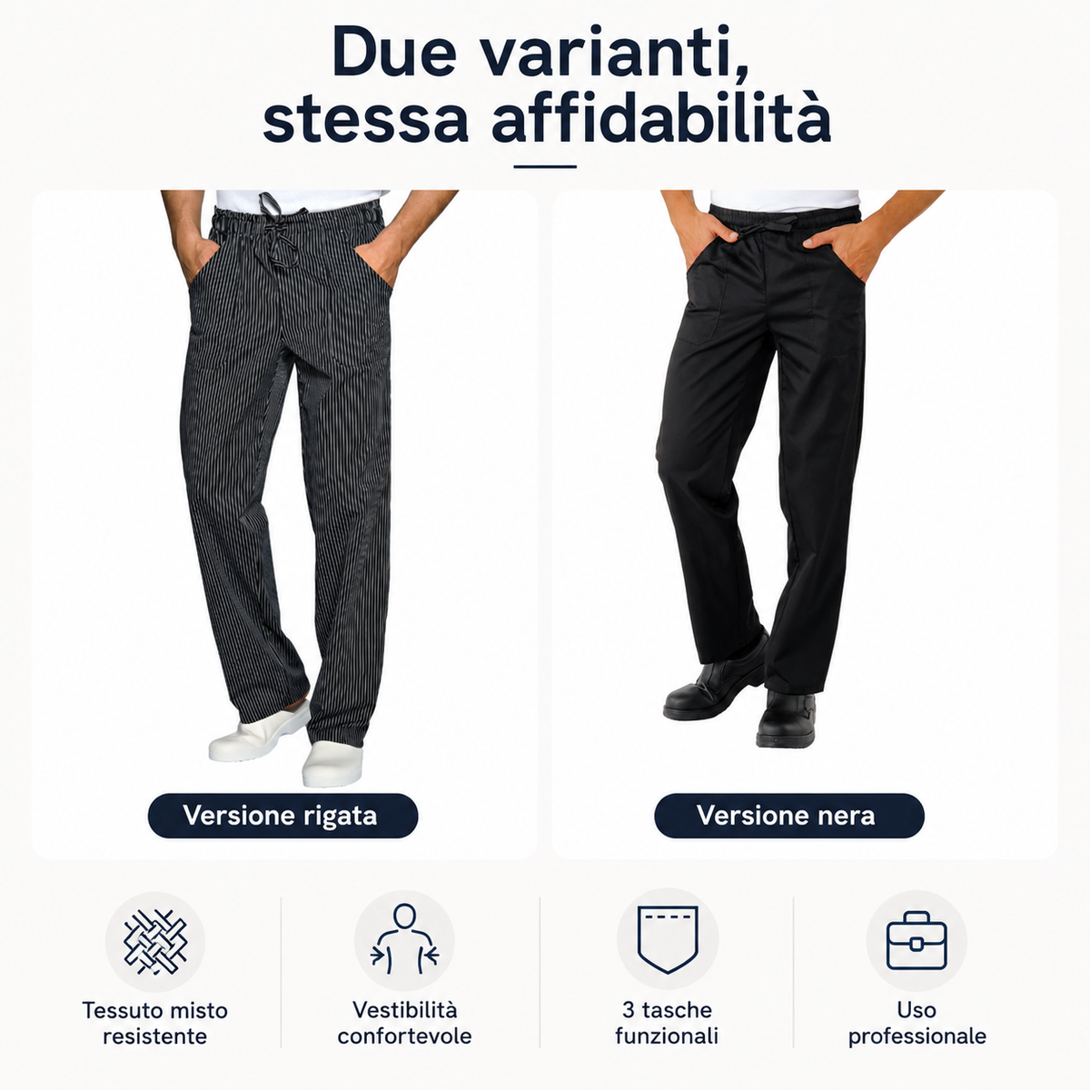 Pantalaccio Uomo Isacco a Tessuto Misto
