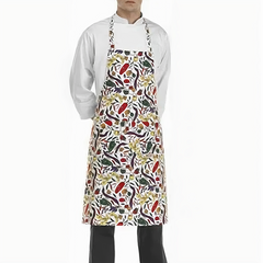 EGO Grembiule Pettorina  100% Cotone con Tasca