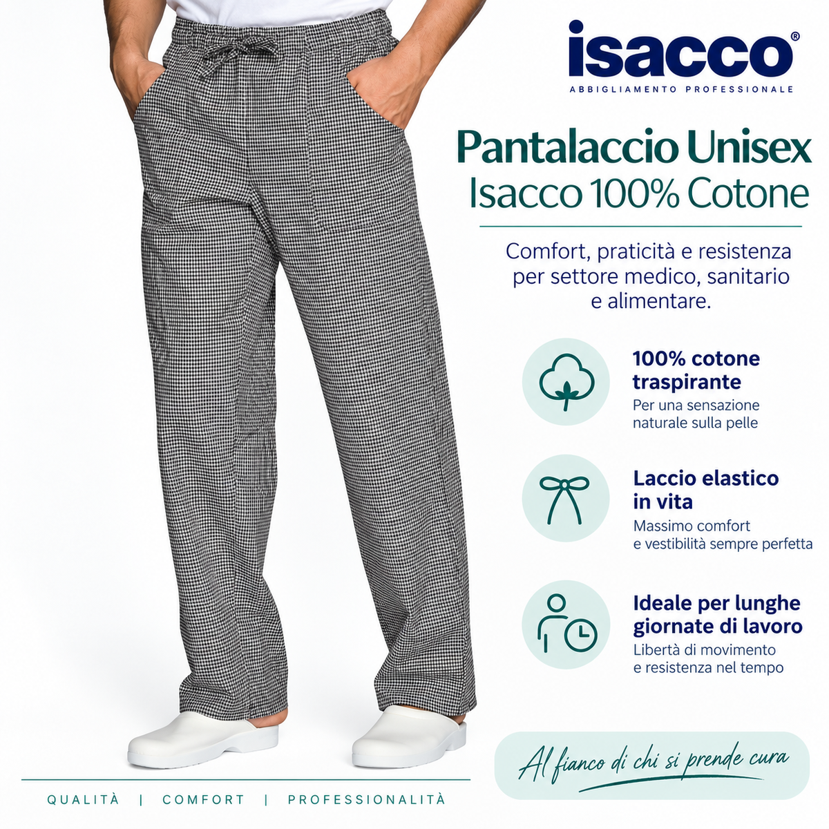 Pantalaccio Unisex Isacco 100% Cotone